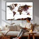 World Map Canvas Print – Detailed Map of the World Wall Art by MyGreatCanvas | Canvas Wall Art Prints | Photo Prints & Wall Decor