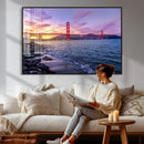 Golden Gate Bridge Wall Art Canvas Print – Framed San by MyGreatCanvas | Canvas Wall Art Prints | Photo Prints & Wall Decor