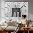 Large Brooklyn Bridge Wall Art Canvas Print