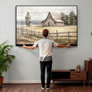 Rustic Farmhouse Barn Wall Art | 3-Panel Framed Gallery Wrap