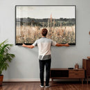 Rustic Field Landscape Wall Art Print, Giclee Canvas Wall