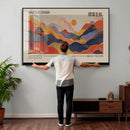 Yayoi Kusama Landscape Canvas Print, Vibrant Floral Mountain by MyGreatCanvas | Canvas Wall Art Prints | Photo Prints & Wall Decor