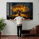 Golden Tree of Life Canvas Wall Art Print - Majestic Glowing by MyGreatCanvas | Canvas Wall Art Prints | Photo Prints & Wall Decor