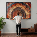 Abstract Tree Ring Art, Colorful Tree Ring Wall Decor, by MyGreatCanvas | Canvas Wall Art Prints | Photo Prints & Wall Decor