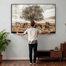 Texas Longhorn Cattle Wall Art, Rustic Western Ranch Canvas by MyGreatCanvas | Canvas Wall Art Prints | Photo Prints & Wall Decor