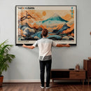 Yayoi Kusama Inspired Japanese Landscape Wall Art Canvas by MyGreatCanvas | Canvas Wall Art Prints | Photo Prints & Wall Decor