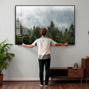 Misty Mountain Forest Wall Art Canvas Print by MyGreatCanvas | Canvas Wall Art Prints | Photo Prints & Wall Decor