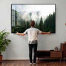 Misty Mountain Forest Canvas Print, Foggy Pine Trees Nature by MyGreatCanvas | Canvas Wall Art Prints | Photo Prints & Wall Decor