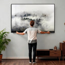 Foggy Forest Wall Art Canvas Print, Misty Pine Tree by MyGreatCanvas | Canvas Wall Art Prints | Photo Prints & Wall Decor