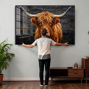 Highland Cow Wall Art Canvas Print, Rustic Farm Animal by MyGreatCanvas | Canvas Wall Art Prints | Photo Prints & Wall Decor