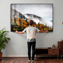 Autumn Forest Wall Art Canvas Print, Foggy Mountain by MyGreatCanvas | Canvas Wall Art Prints | Photo Prints & Wall Decor
