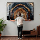 Abstract Wood Grain Canvas Print, Tree Ring Pattern Wall by MyGreatCanvas | Canvas Wall Art Prints | Photo Prints & Wall Decor