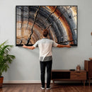 Abstract Tree Ring Wall Art Print – Natural Rustic Wood by MyGreatCanvas | Canvas Wall Art Prints | Photo Prints & Wall Decor