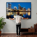 Austin Skyline Wall Art Canvas Print, Austin Downtown Night by MyGreatCanvas | Canvas Wall Art Prints | Photo Prints & Wall Decor