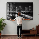 Austin Skyline Wall Art Canvas Print, Austin Downtown Night by MyGreatCanvas | Canvas Wall Art Prints | Photo Prints & Wall Decor