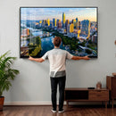 Austin Skyline Wall Art Canvas Print, Austin Downtown Night by MyGreatCanvas | Canvas Wall Art Prints | Photo Prints & Wall Decor