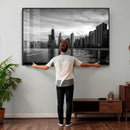 Chicago Wall Art Canvas Print, Chicago City Downtown Night by MyGreatCanvas | Canvas Wall Art Prints | Photo Prints & Wall Decor