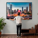 Chicago Wall Art Canvas Print - Chicago City Downtown Night by MyGreatCanvas | Canvas Wall Art Prints | Photo Prints & Wall Decor