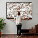 Abstract Longhorn Herd Wall Art Canvas Print - Abstract by MyGreatCanvas | Canvas Wall Art Prints | Photo Prints & Wall Decor