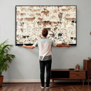 Farmhouse Longhorn Wall Art Canvas Print - Abstract Farm by MyGreatCanvas | Canvas Wall Art Prints | Photo Prints & Wall Decor