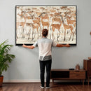 Gazelle Wall Art Canvas Print - Abstract Antelope Wall Art by MyGreatCanvas | Canvas Wall Art Prints | Photo Prints & Wall Decor