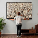 Abstract Longhorn Wall Art Canvas Print - Farm Animal by MyGreatCanvas | Canvas Wall Art Prints | Photo Prints & Wall Decor