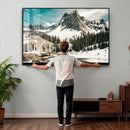 Snowy Mountain Wall Art Canvas Print, Alpine Pine Forest by MyGreatCanvas | Canvas Wall Art Prints | Photo Prints & Wall Decor