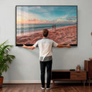 Pastel Beach Wall Art Canvas Print – Soft Coastal by MyGreatCanvas | Canvas Wall Art Prints | Photo Prints & Wall Decor