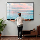 Ocean Wave Wall Art Canvas Print, Pastel Surf Seascape by MyGreatCanvas | Canvas Wall Art Prints | Photo Prints & Wall Decor