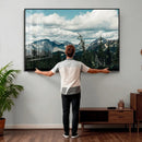 Mountain Forest Wall Art Canvas Print, Alpine Pine Tree by MyGreatCanvas | Canvas Wall Art Prints | Photo Prints & Wall Decor
