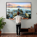 Mayon Volcano Seascape Wall Art Canvas Print, Tropical Ocean by MyGreatCanvas | Canvas Wall Art Prints | Photo Prints & Wall Decor