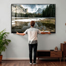 Yosemite Valley Mountain Wall Art Canvas Print, Granite by MyGreatCanvas | Canvas Wall Art Prints | Photo Prints & Wall Decor