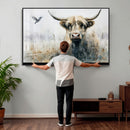 Abstract Highland Cow Animal Wall Art Canvas Print by MyGreatCanvas | Canvas Wall Art Prints | Photo Prints & Wall Decor