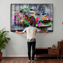 Graffiti Sports Car Street Art Wall Art Canvas Print, by MyGreatCanvas | Canvas Wall Art Prints | Photo Prints & Wall Decor