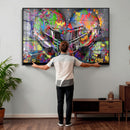 Graffiti Football Helmets Wall Art Canvas Print, Urban by MyGreatCanvas | Canvas Wall Art Prints | Photo Prints & Wall Decor