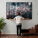 Winter Heather Wall Art Canvas Print, Frosted Floral Nature by MyGreatCanvas | Canvas Wall Art Prints | Photo Prints & Wall Decor