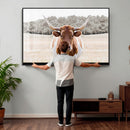 Texas Longhorn Bull Wall Art Canvas Print, Rustic Western by MyGreatCanvas | Canvas Wall Art Prints | Photo Prints & Wall Decor