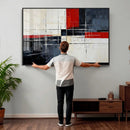 Navy Red Abstract Wall Art Canvas Print, Modern Luxury by MyGreatCanvas | Canvas Wall Art Prints | Photo Prints & Wall Decor