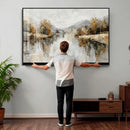 Abstract Landscape Wall Art Canvas Print, Modern Lake by MyGreatCanvas | Canvas Wall Art Prints | Photo Prints & Wall Decor