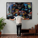 Graffiti American Football Player Street Art Wall Art Canvas by MyGreatCanvas | Canvas Wall Art Prints | Photo Prints & Wall Decor