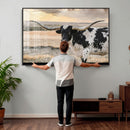 Texas Longhorn Bull Rustic Wall Art Canvas Print by MyGreatCanvas | Canvas Wall Art Prints | Photo Prints & Wall Decor