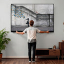 Banksy Girl with Butterflies Street Art Wall Art Canvas by MyGreatCanvas | Canvas Wall Art Prints | Photo Prints & Wall Decor