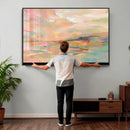 Abstract Pastel Landscape Wall Art Canvas Print – Soft Pink by MyGreatCanvas | Canvas Wall Art Prints | Photo Prints & Wall Decor
