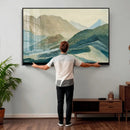 Shemelina Mountain Landscape, Mountains at Dawn Wall Art by MyGreatCanvas | Canvas Wall Art Prints | Photo Prints & Wall Decor