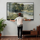 Edward Mitchell Bannister Streamside Wall Art Canvas Print by MyGreatCanvas | Canvas Wall Art Prints | Photo Prints & Wall Decor