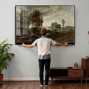 Adolf Dressler Landscape of the Oder River Wall Art Canvas by MyGreatCanvas | Canvas Wall Art Prints | Photo Prints & Wall Decor