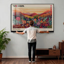 Yayoi Kusama Colorful Landscape Wall Art Canvas Print – by MyGreatCanvas | Canvas Wall Art Prints | Photo Prints & Wall Decor
