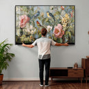 Vintage Birds and Flowers Wall Art Canvas Print, Botanical by MyGreatCanvas | Canvas Wall Art Prints | Photo Prints & Wall Decor