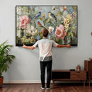 Vintage Birds and Flowers Wall Art Canvas Print, Botanical by MyGreatCanvas | Canvas Wall Art Prints | Photo Prints & Wall Decor
