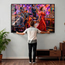 Jazz Band Canvas Wall Art — Jazz Club Singer Saxophone Print by MyGreatCanvas | Canvas Wall Art Prints | Photo Prints & Wall Decor
